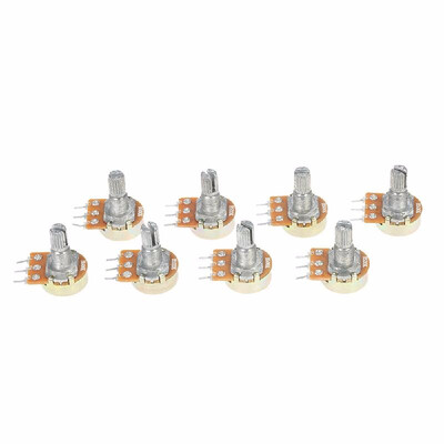 

Pirsensormodule 8pcs B500K Single 3-Pin Linear Rotary Taper Potentiometer Carbon WH148 15mm Shaft with Nut Washer Kit Co2sensormod