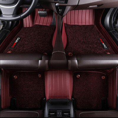 

Chunyang high-end original car suede carpet models all surrounded by double-layer car mats Accord crown road crv crown rav4 Camry Highlander wine red mat wine red plush blanket