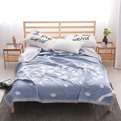 

100 Cotton Bedspread CoverletCotton Filling Bed Cover Flowers Summer Blanket 200230150200180200cm