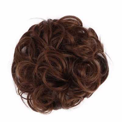 

Synthetic Chignon Hair Bun Hairpiece Curly Hair Scrunchie Extensions 30g 6Colors Black Brown Blond Wigs For Women Heat Resistant