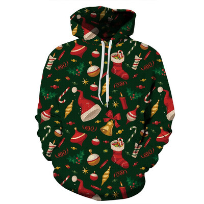 

QYDM0170Mens Hoodie 3D Printed Women Pullover Sweater