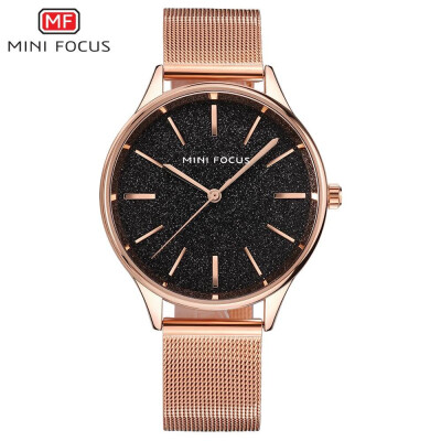 

MINI FOCUS Fashion Stainless Steel Strap Women Quartz Watch MF0044L