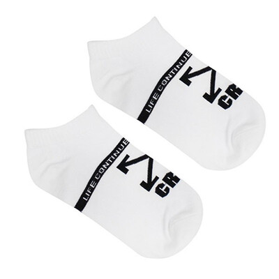 

1 Pair Unisex Couple Fashion Sports Hip Hop Cotton Letters Arrow Printed Ankle Socks