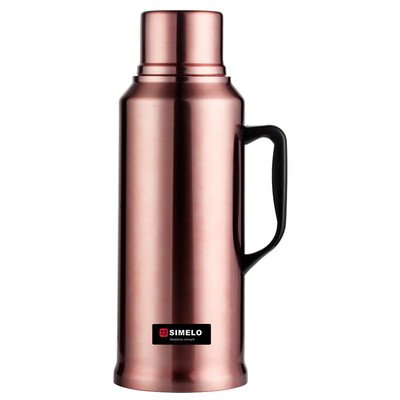 

Jingdong Supermarket] SIMELO impression Kyoto glass liner all-steel insulation pot warm pot kettle thermos bottle open water bottle 3.2L (character