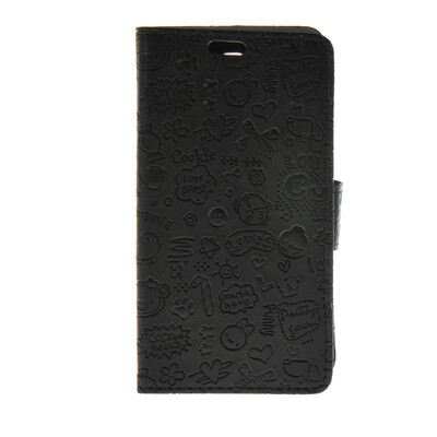 

MOONCASE Cute Little Witch Leather Side Flip Wallet Card Holder Stand Pouch ЧЕХОЛ ДЛЯ LG Magna Black