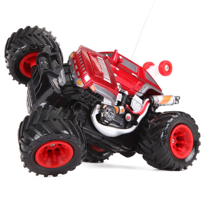 

Diezhongdie Stunt Car Toy Remote Control Car Rechargeable Children's Toys Flash & Music Dancing Rolling Car 9008A