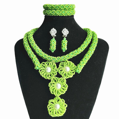 

Red And Purple Crystal Ball African Bridal Statement Necklace Set Nigerian Wedding Beads Jewelry Set For Women Free Shipping