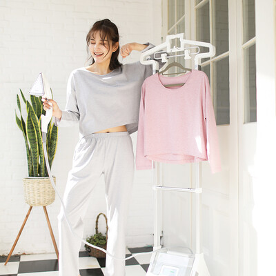 

Haizhining 17W49 Pajamas ladies sexy colorful nine-point sleeves long-sleeved trousers cotton home service suit home clothes two-piece set of gray 175