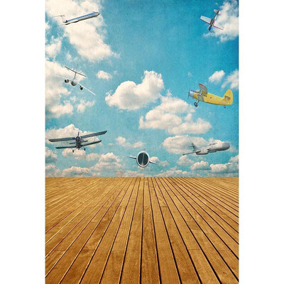 

Flight Show Photo Backdrop 57FT Vinyl Fabric Cloth Digital Printing Photo Background S-3200