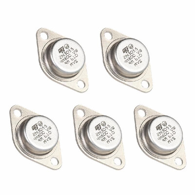 

2N3055 NPN Power Transistors 5pcs 2N3055 Power Transistors NPN TO-3 Metal Case 15A60V Sensormodule T8D1J3J4