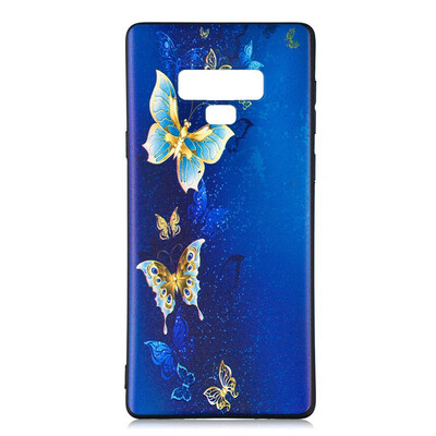 Samsung Galaxy Note 9 Case Embossed Soft TPU Shockproof Print Protective Cover