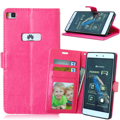 

MOONCASE Чехол для Huawei Ascend P8 Фолио слот Флип кожаный бумажник карты и складной подставкой Feature Чехол Обложка