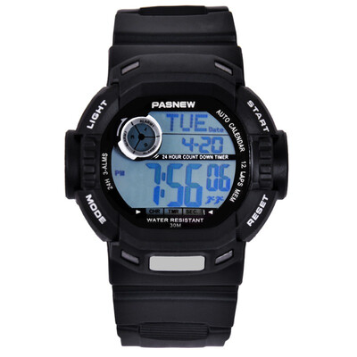 

Multifunctional men's watch PASNEW PSE-319 for kids (black and gold