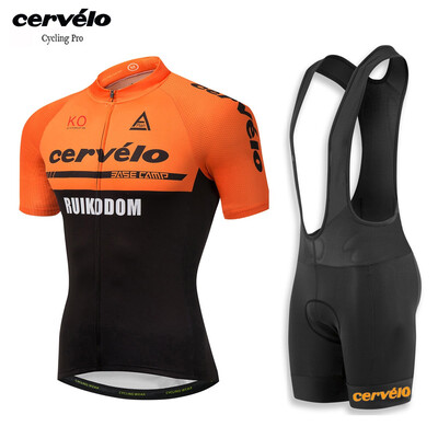 

Cycling jersey 2018 pro team Cervelo mens summer short sleeve cycling clothing bib shorts kit ropa ciclismo bicycle bike clothes