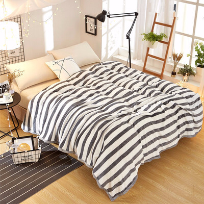 

The New Mink Blankets Thick Warm Blanket For Spring And Winter Single And Double Dorm Bed Flannel Blanket