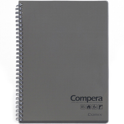 

Together COMIX CPB5801 Compera double helix PP noodles notepad B5 80 pages through the ash