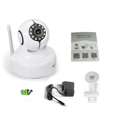 

Sricam AP011 P2P 720P IR Indoor PTZ IP Security Camera Indoor WIFI Webcam White