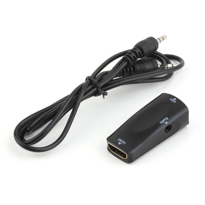 

HDMI female to VGA Converter Adapter 1080P With Audio Cable For PC TV