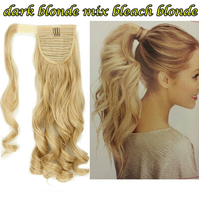 

1724" Wrap Around Ponytail Extension for Woman Hair 125-145g