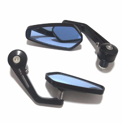 

1 Pair 78¡¯¡¯ 22mm Handlebar Black Rotatable Aluminum Diamond Shape Motorcycle Bar End Rearview Side Mirror Modified Bend Rod Acc