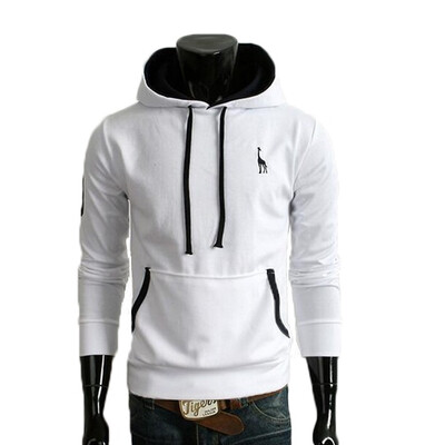 

Zogaa New Men's Hoodie Fashion Fawn Electric Embroidery