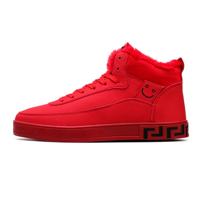 

Mens High Top Sneakers Autumn Winter Antislip Smile Emoji Flats Shoe Outdoor Students Solid Breathable Sport Shoes