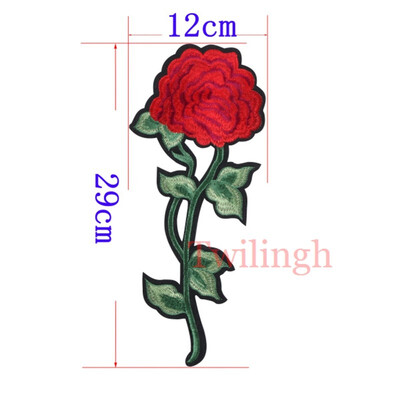 

twilingh Patches Sewing On Iron-On Accessories Flower Embroidered Sequined Patches For Women Dress Clothing