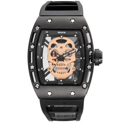 

Mens outdoor sport watch high-end mens waterproof quartz watch skull watch