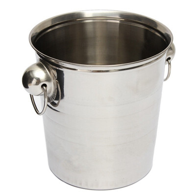 

UpperX Silver Stainless Steel Ice Punch Bucket Wine Beer Cooler Champagne Cooler Party