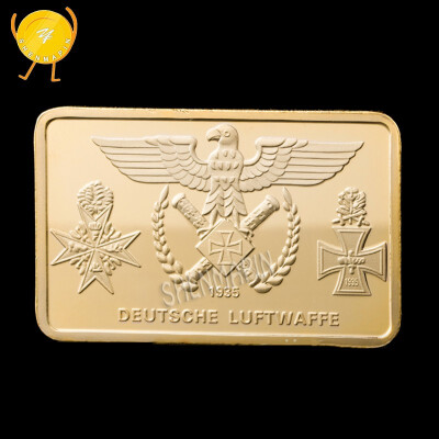 

German fighter coin cross coin eagle gold bars art collection gift Non-currency coins