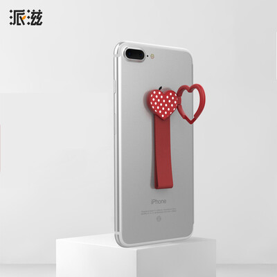 

Pai mobile phone bracket Apple iPhone6sPlus mobile phone magnetic ring buckle lazy bracket creative love shatter-resistant anti-lost millet Huawei oppo desktop universal red