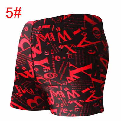 

Mens Fashion Large Size Printing Swimwear Swimming Trunks Sports Wear Boxer Shorts