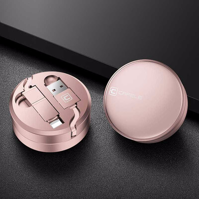 

Cafele 2 in 1 Micro&8 Pin USB Cable for iPhone Xiaomi Huawei 130cm Portable Retractable 5V 2A USB Charging Cable