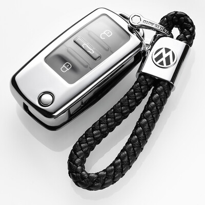 

Di Galen all-inclusive public key package new Baolai sagitar LaVida Jetta Santana Lang Wei collar key set car leather key chain A electric light silver braided key rope