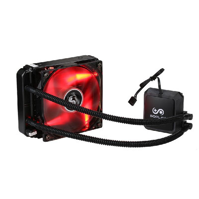 

Liquid Freezer Water Liquid Cooling System CPU Cooler Hydraulic Bearing 120mm Adjustable PWM Fan with Red LED Light