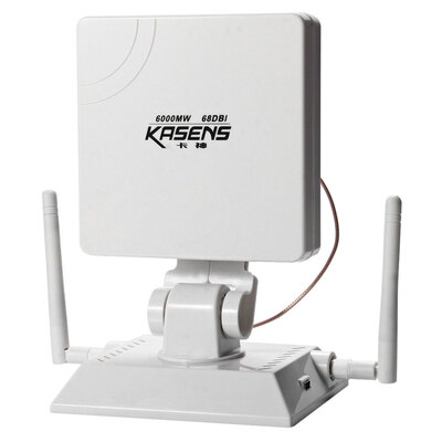

KASENS KS1680 6000MW высокой мощности 68DBI 802.11b / G 2.4G Антенна беспроводной USB-адаптер