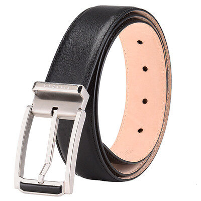 

VIAULA (VISTULA) Men's waistband leather cowhide leather belt buckle belt 140045-210 black