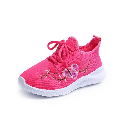 

COMFY KIDS 2018 Autumn New Arrivals Embroidered Girls Sneakers Shoes Fashion Eva Sole Kids Girls Sports Flower Sneakers Shoe