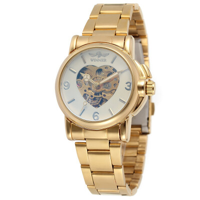 

Winner womens skeleton mechanical watch