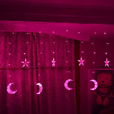 

LED Moon Curtain Light Icicle Light LED Pentagram Christmas Day Lantern Decoration Light