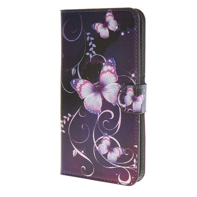 

MOONCASE Butterfly style Leather Side Flip Wallet Card Slot Stand Pouch Case Cover for Microsoft Lumia 640  / a08