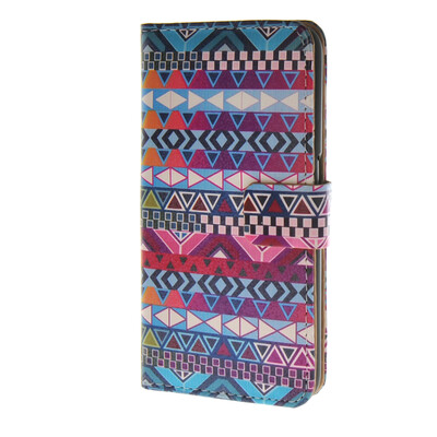 

MOONCASE Synthetic Leather Printed pattern Wallet Flip Holster Pouch Stand Shell Back Case Cover for Samsung Galaxy S6 Edge a03