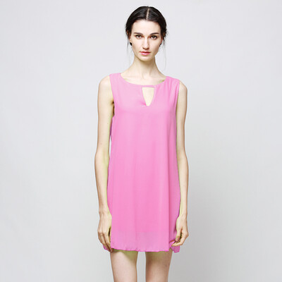 

CANIS@Fashion Womens Short Sleeve V-neck Mini Dress Summer Casual Party Dress Sundress