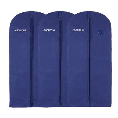 

Esonmus 128x60cm NonWoven Hanging Garment Clothes Bags Dustproof Moistureproof Mothproof Dress Suit Covers with PVC Window for