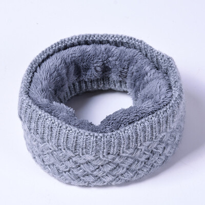

Knitted Winter Scarf Women Causal Children Scarf Fashion Thickened Kids Neck Scarf For Girls Boy Cotton Ring Scarves