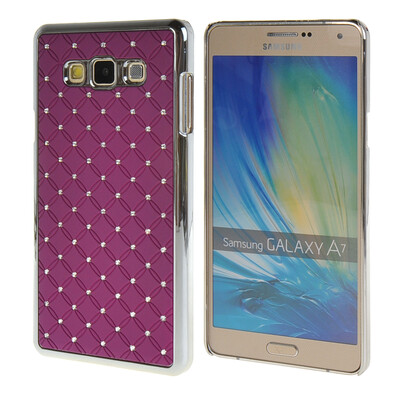 

MOONCASE Galsxy А7 Футляр Роскошные Chrome горный хрусталь Bling Звезда задняя крышка чехол для Samsung Galsxy A7 фиолетовый