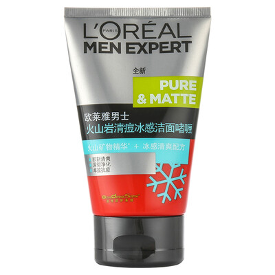 

LOREAL Мужской гель для умывания лица от прыщей 100 мл