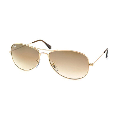 

RayBan Ray Ban солнцезащитных очков для мужчин и женщин мод золотой рамы коричневых градиентных линз солнцезащитных очков RB3362 001/51 59мм