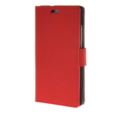 

MOONCASE Мягкая кожа PU Бумажник Флип карты отойти Кожаный чехол для Huawei Ascend P8 Red