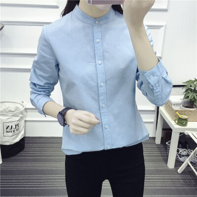 

2018 Womens Spring&Autumn Season European&American Trends Long Sleeves Large Size Shirt